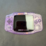 Load image into Gallery viewer, Modded Game Boy Advance W/ IPS V5 Screen (All Clear Purple)
