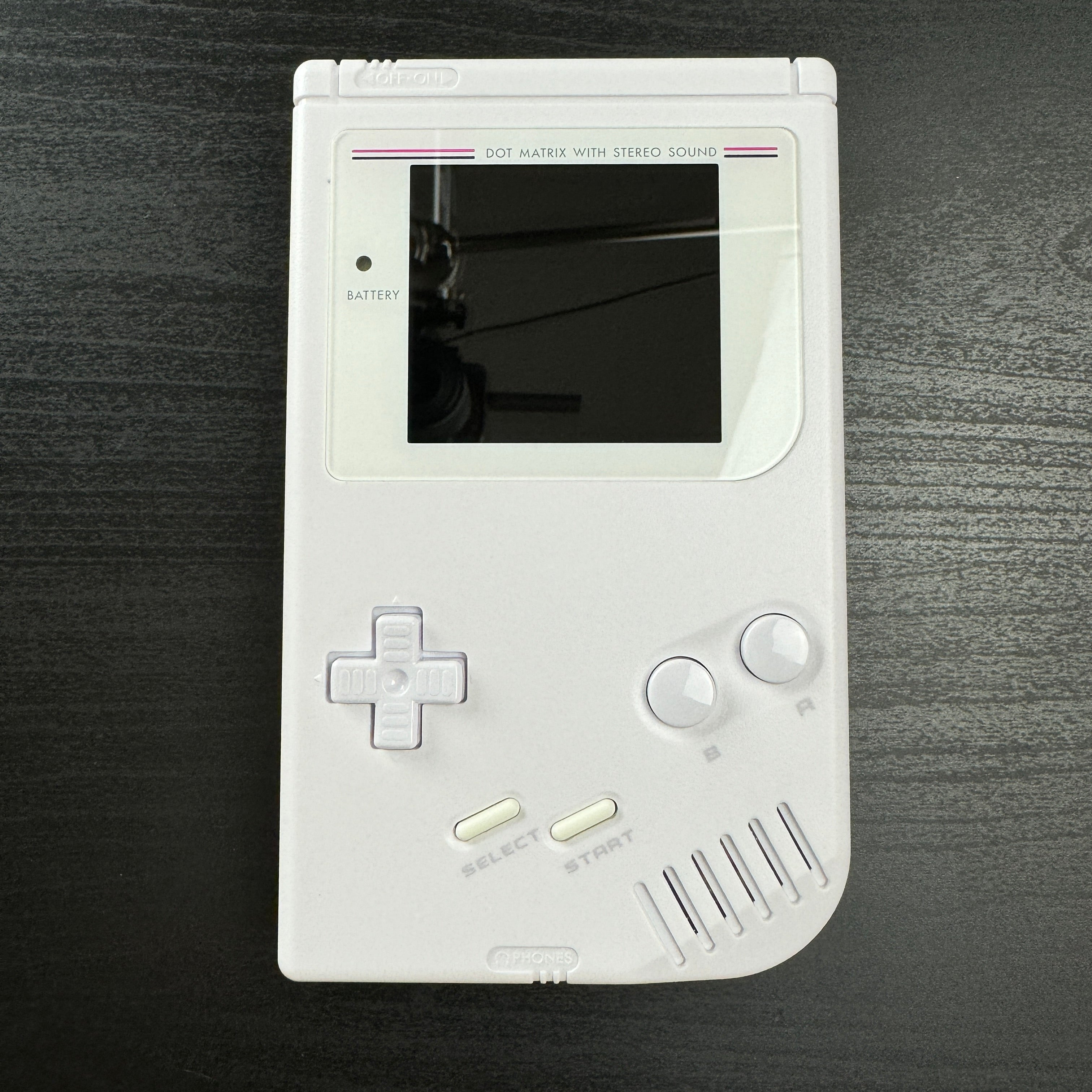 Modded DMG Game Boy w/ FP IPS Display (All White)