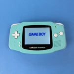 Load image into Gallery viewer, Modded Game Boy Advance W/ Laminated IPS V5 Screen (Cyan and White)
