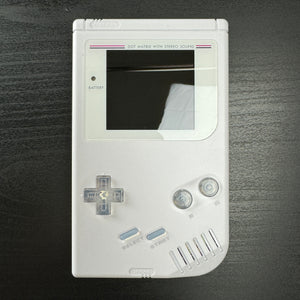 Modded DMG Game Boy w/ FP IPS Display (White with LED Buttons)
