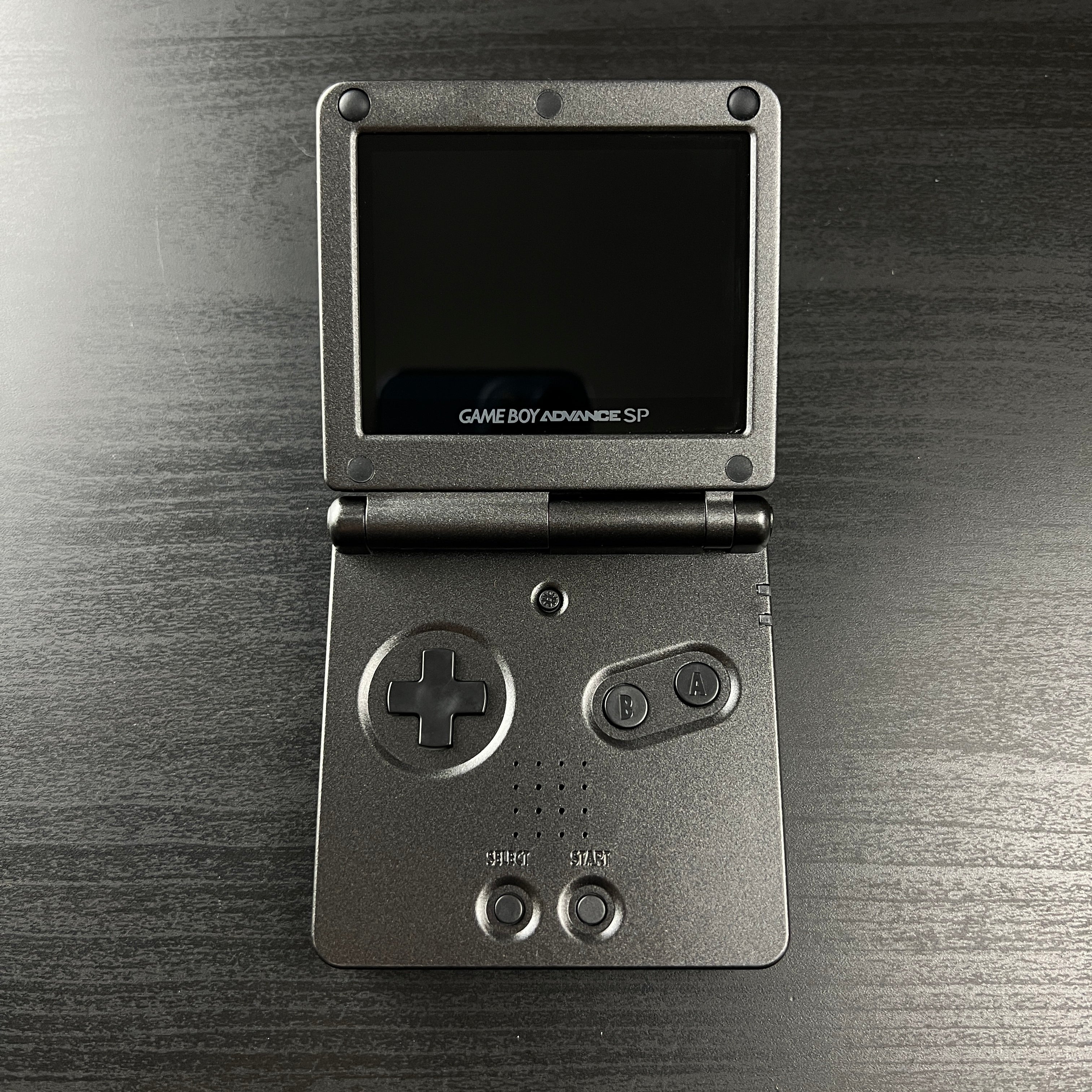 Modded Game Boy Advance SP W/ IPS V5 Screen (All Black)