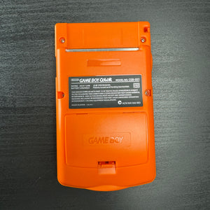 Modded Game Boy Color w/ IPS Display (Orange and Black)