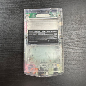 Modded Game Boy Color w/ IPS Display (Clear and Pink)