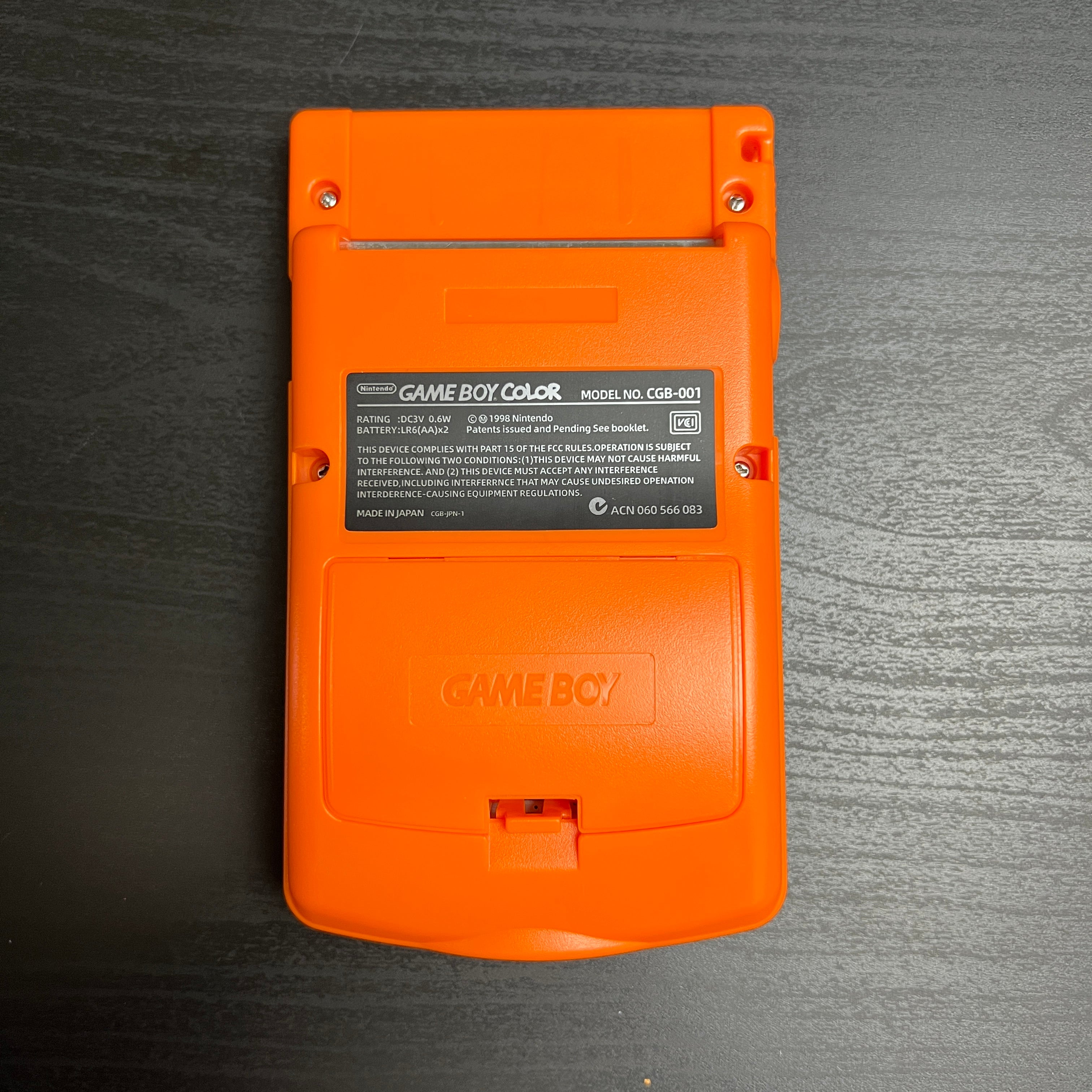 Modded Game Boy Color w/ IPS Display (All Orange)