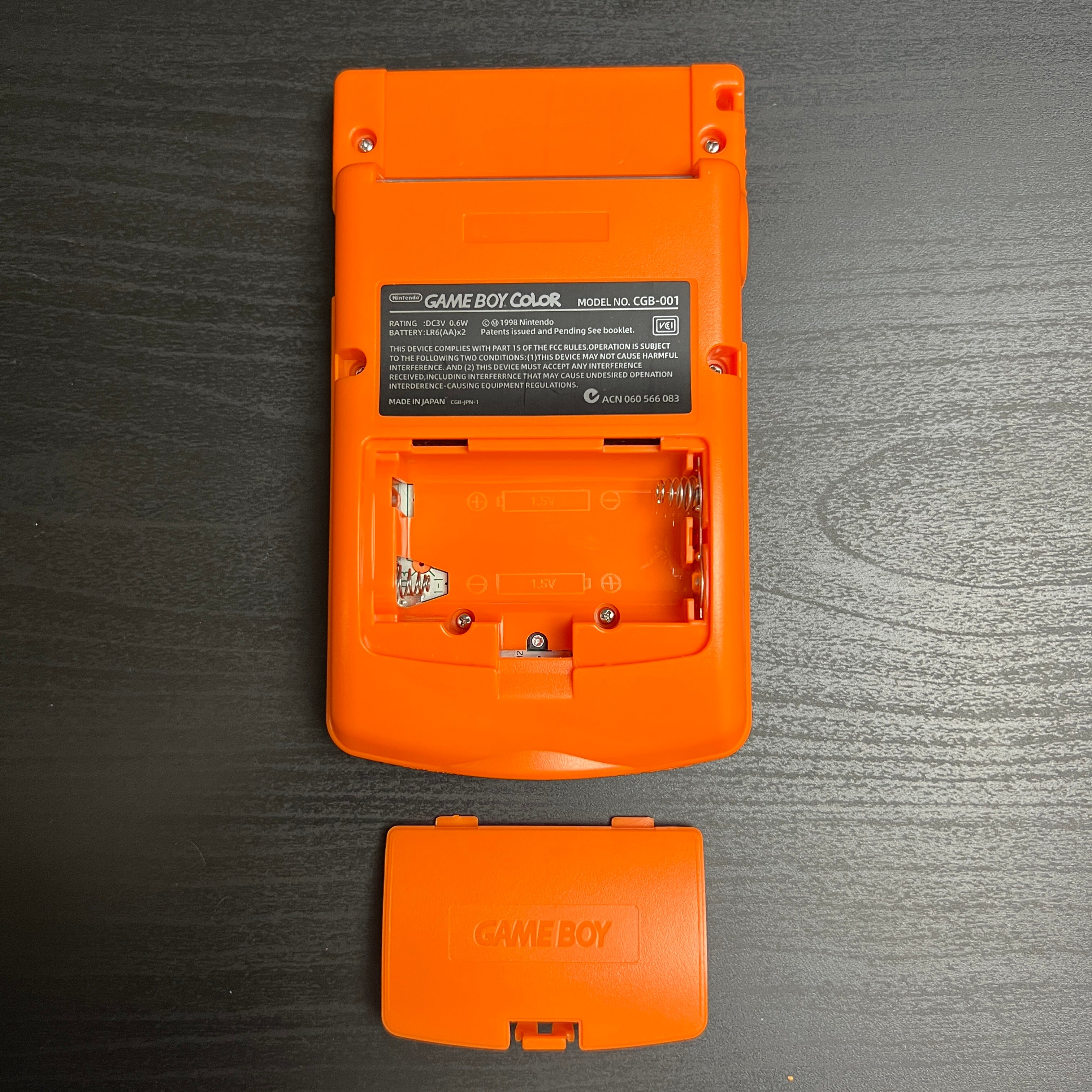Modded Game Boy Color w/ IPS Display (All Orange)