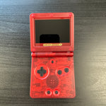 Load image into Gallery viewer, Modded Game Boy Advance SP W/ IPS V5 Screen (Clear Red)
