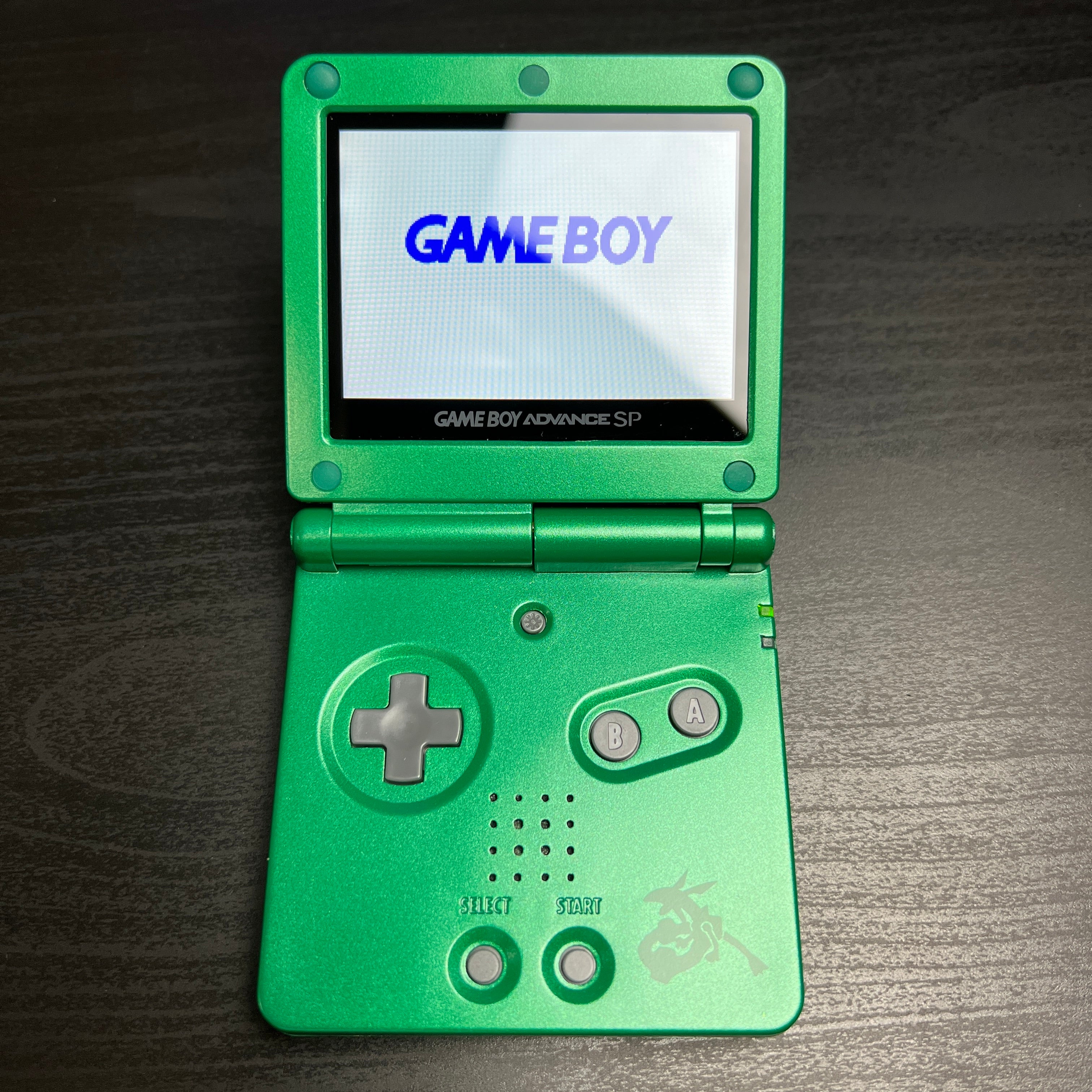 Modded Game Boy Advance SP W/ IPS Screen (Emerald)