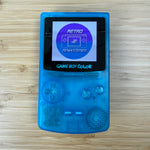 Load image into Gallery viewer, Modded Game Boy Color w/ AMOLED Display (Clear Blue)

