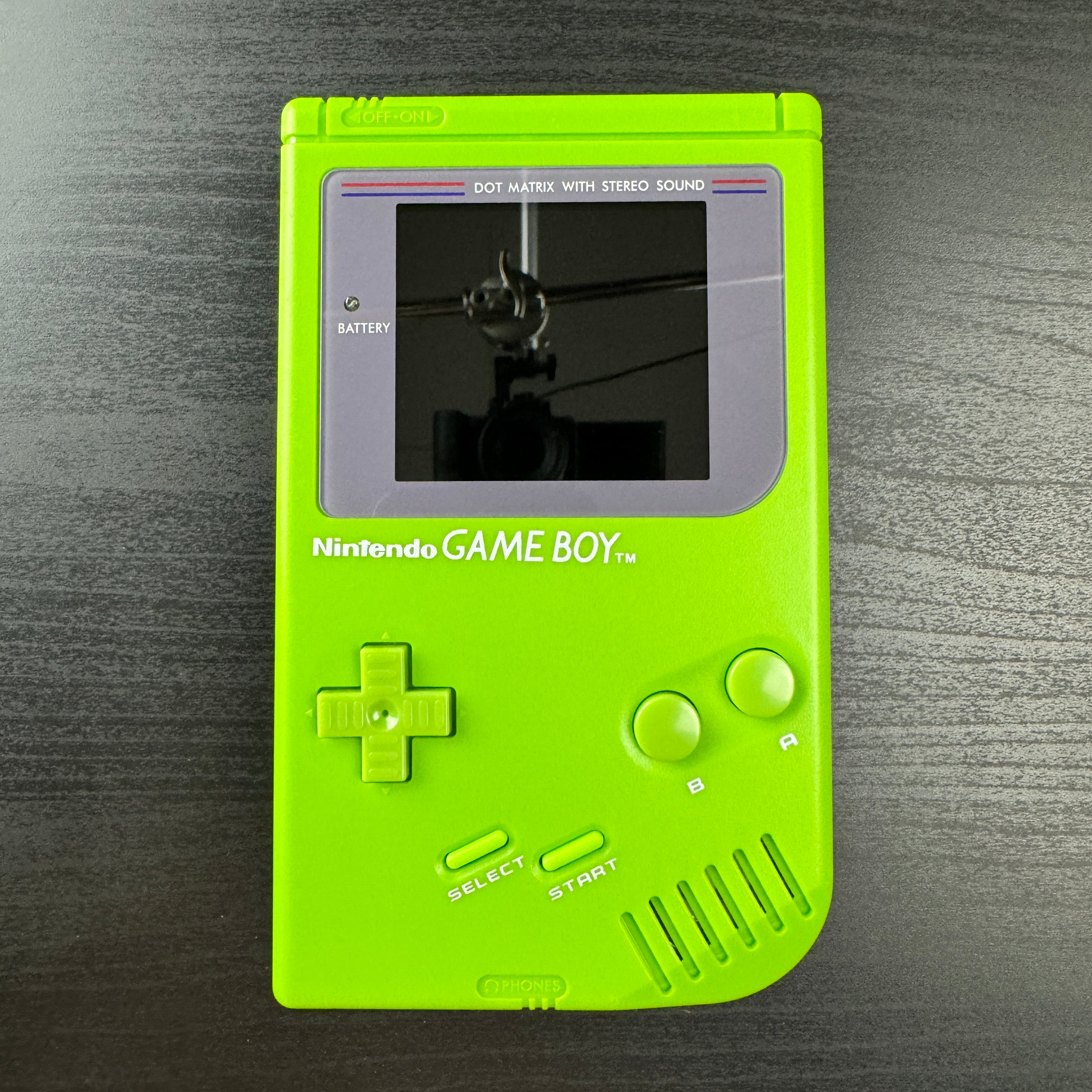 Modded DMG Game Boy w/ RIPS V5 Display (Lime)