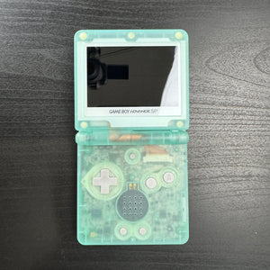 Modded Game Boy Advance SP W/ IPS V2 White Screen (Celebi)