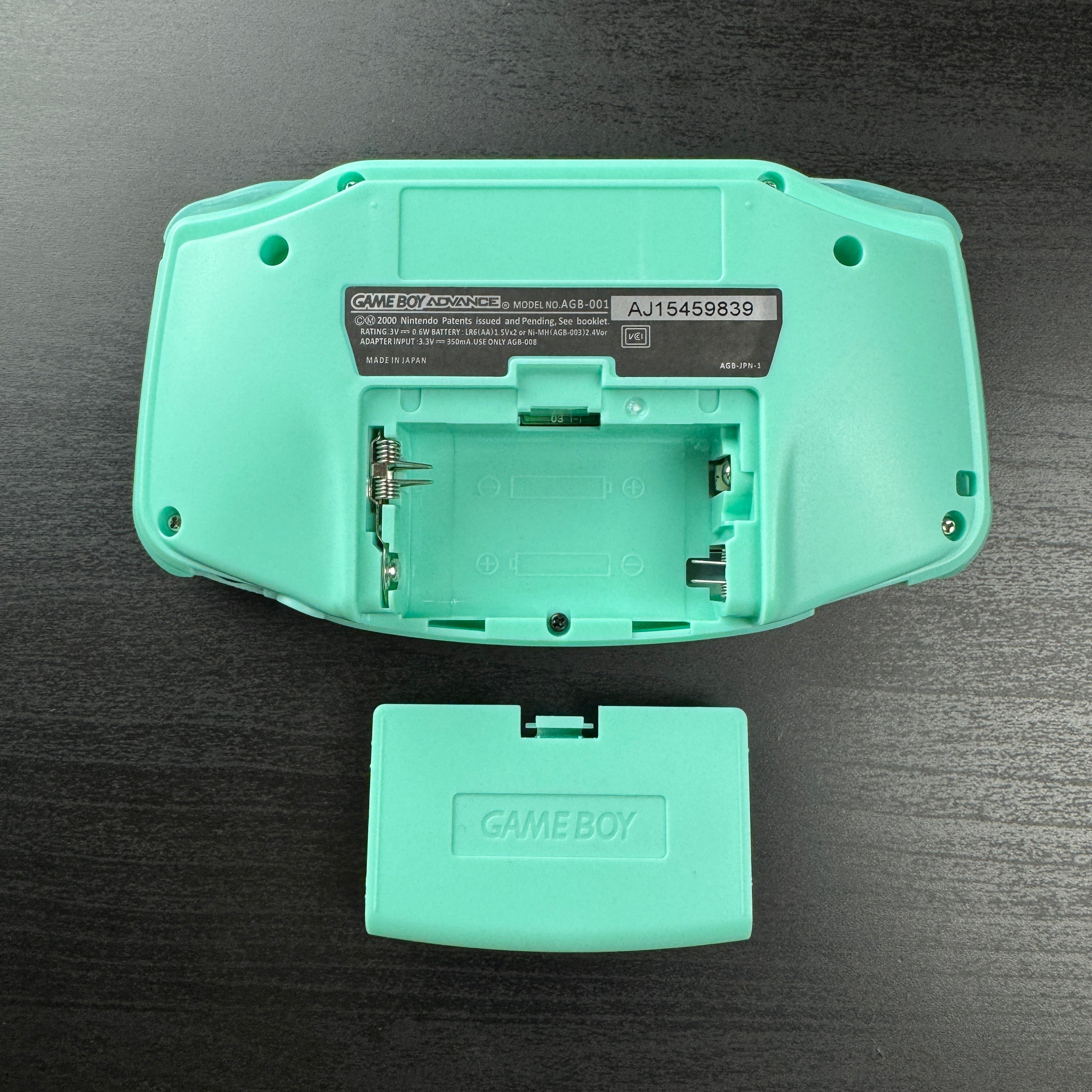 Modded Game Boy Advance W/ Funnyplaying IPS Screen (Cyan)