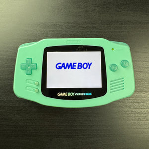 Modded Game Boy Advance W/ Funnyplaying IPS Screen (Cyan)