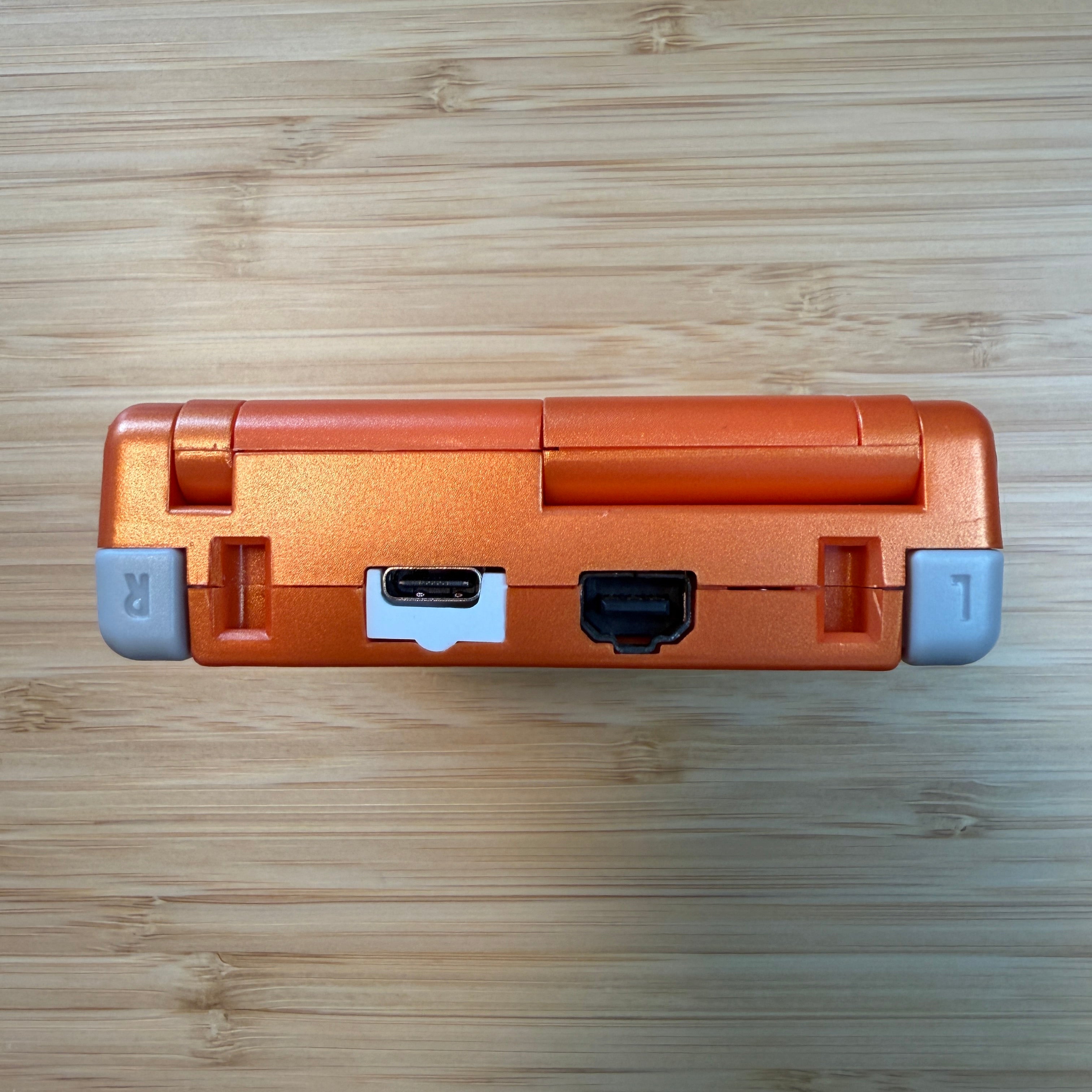 [USB-C] Modded Game Boy Advance SP W/ IPS V2 Screen (Spice Orange)