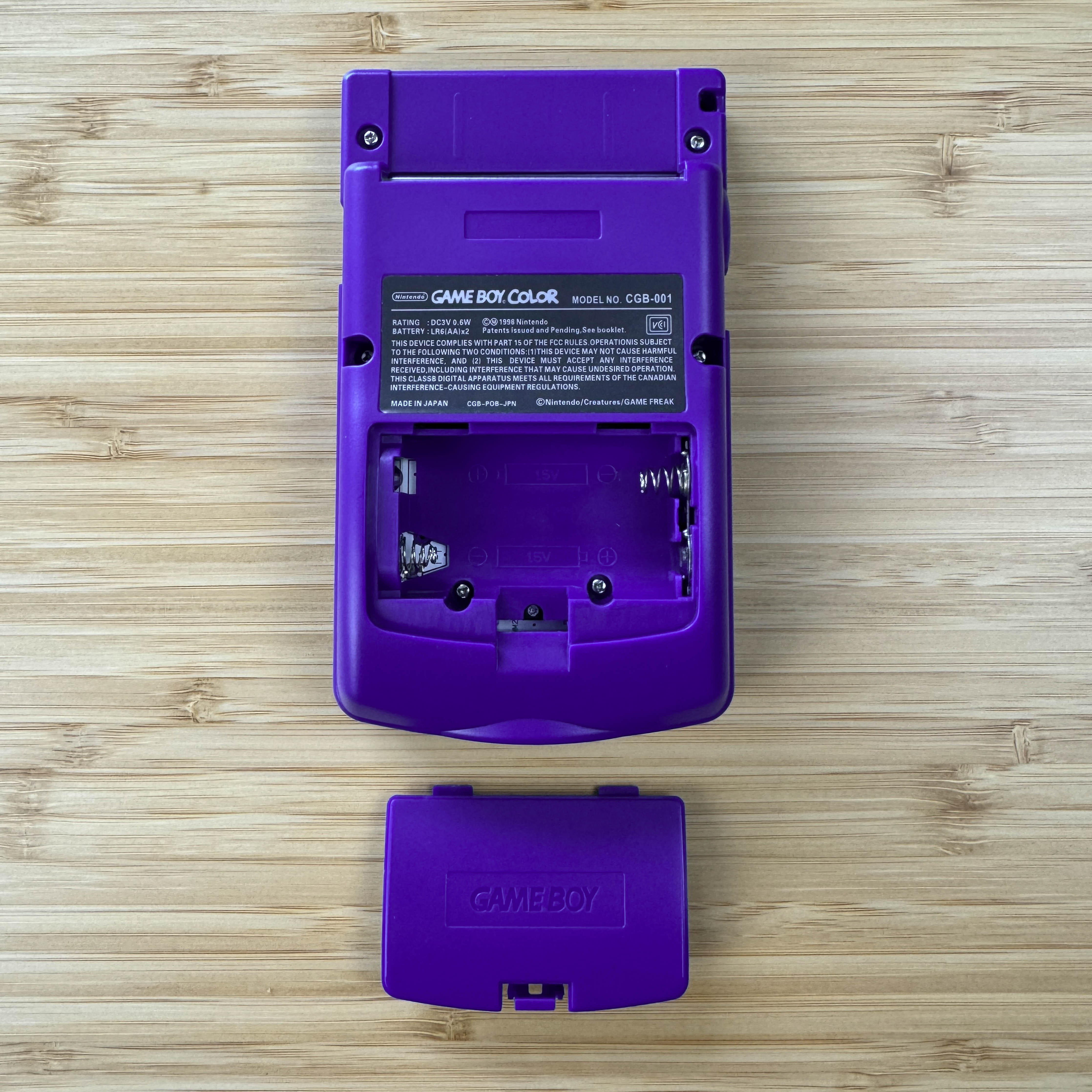 Modded Game Boy Color w/ AMOLED Display (Classic Grape)