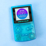Load image into Gallery viewer, Modded Game Boy Color w/ AMOLED Display (Clear Blue)
