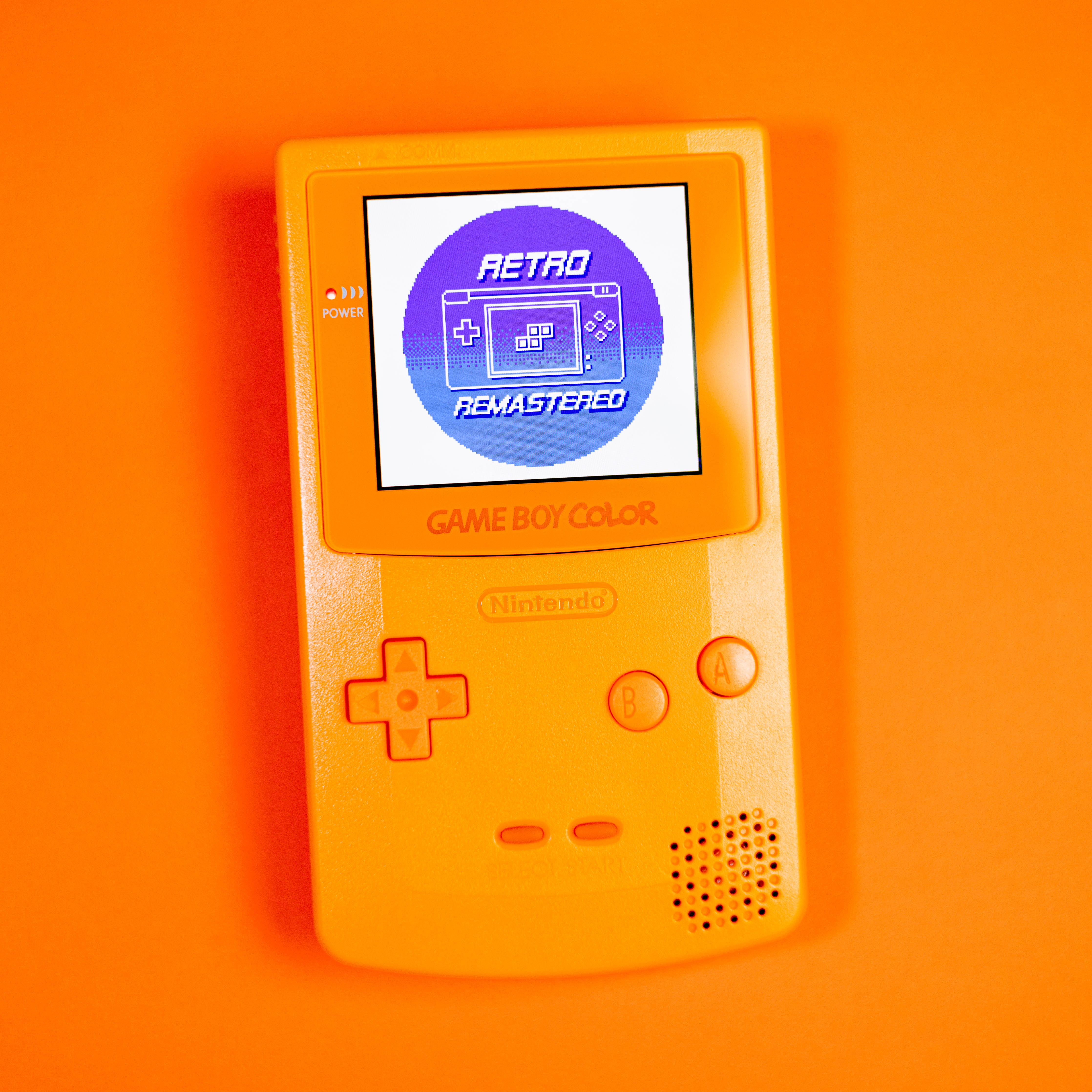 Modded Game Boy Color w/ IPS Display (All Orange)
