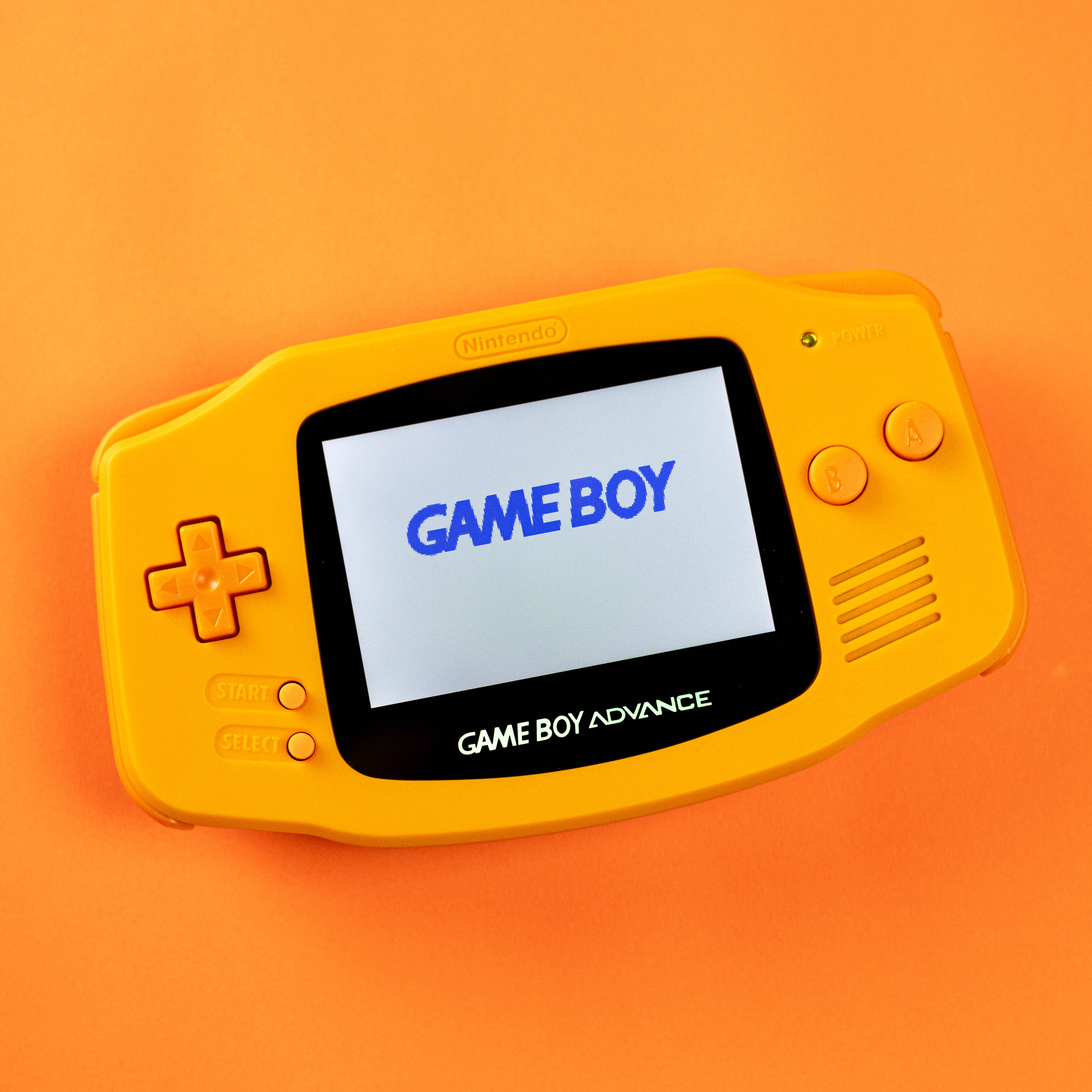 Modded Game Boy Advance W/ IPS V5 Screen (All Orange)