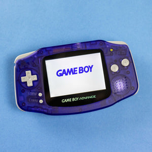 Modded Game Boy Advance W/ IPS V5 Screen (Midnight Blue)