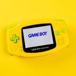 Load image into Gallery viewer, Modded Game Boy Advance W/ IPS V2 Screen (Yellow and Lime)
