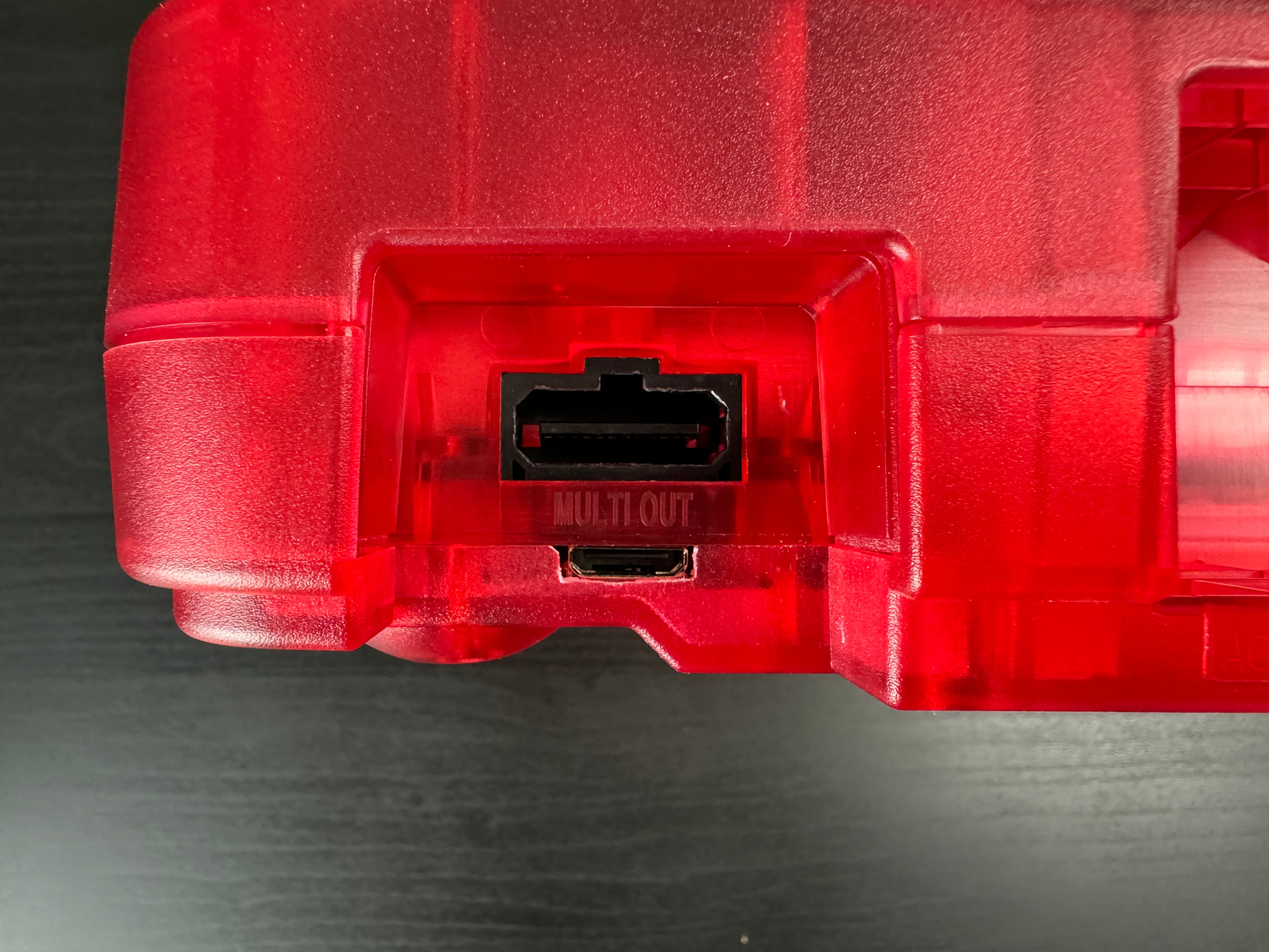 HDMI Modded N64 (Clear Red)