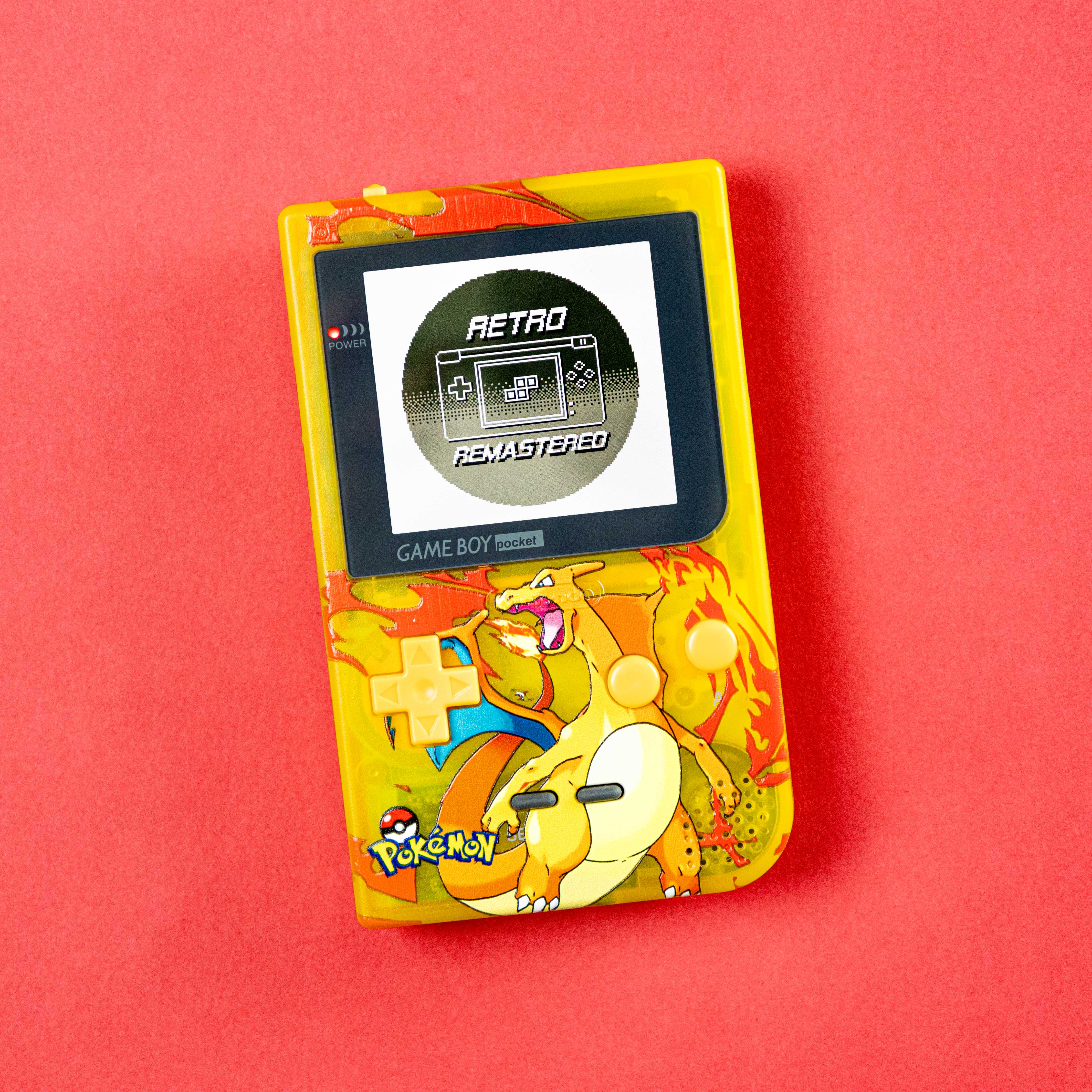 Modded Game Boy Pocket w/ IPS Display (Charizard)