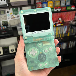 Modded Game Boy Advance SP W/ IPS Screen (Clear Mint)